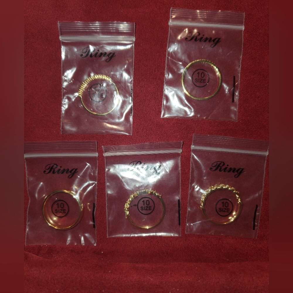 Stacking Band Rings 5PC - Picture 15 of 15